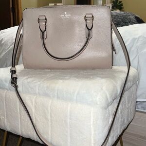 Kate Spade Beige Leather Satchel